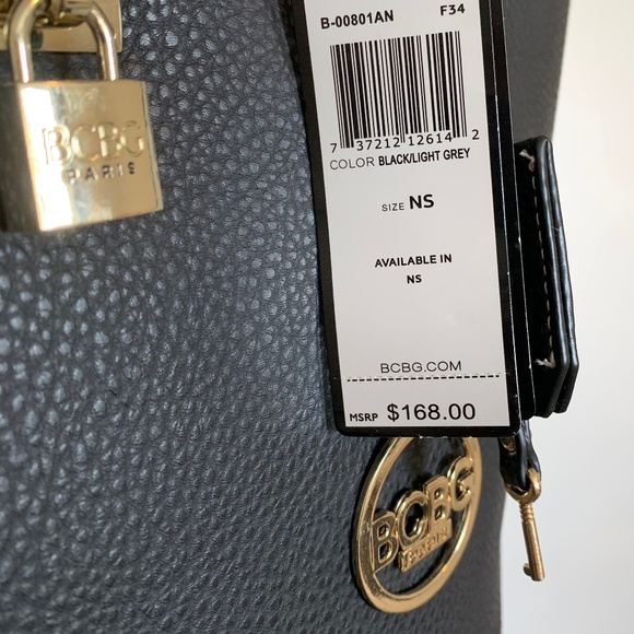 BCBG Paris Black Reversible Tote & Crossbody Bag - Picture 5 of 7